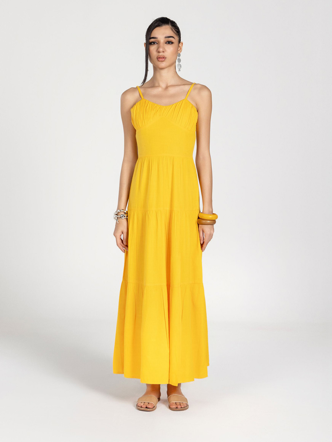 Past Modern Women Fit and Flare Maxi Dress