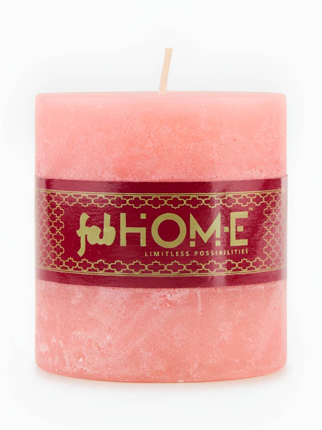 Fabindia Scented 1 Wick Gardenia Solid Geometric Regular Pillar Candles