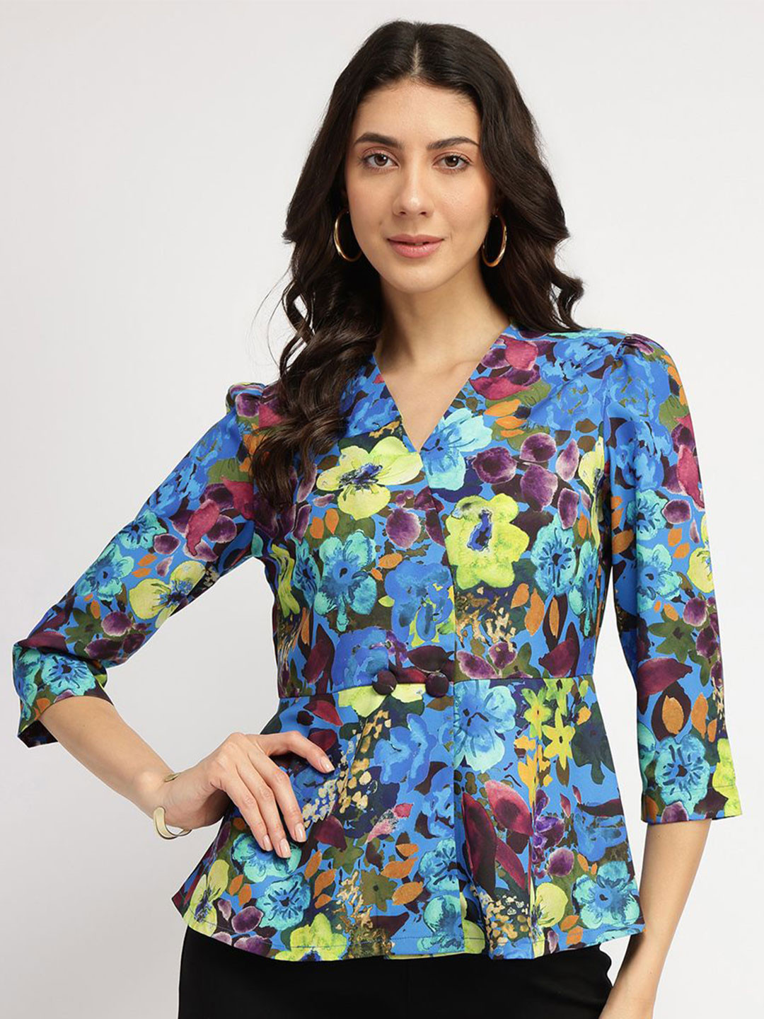 FABLE STREET Floral Print Top