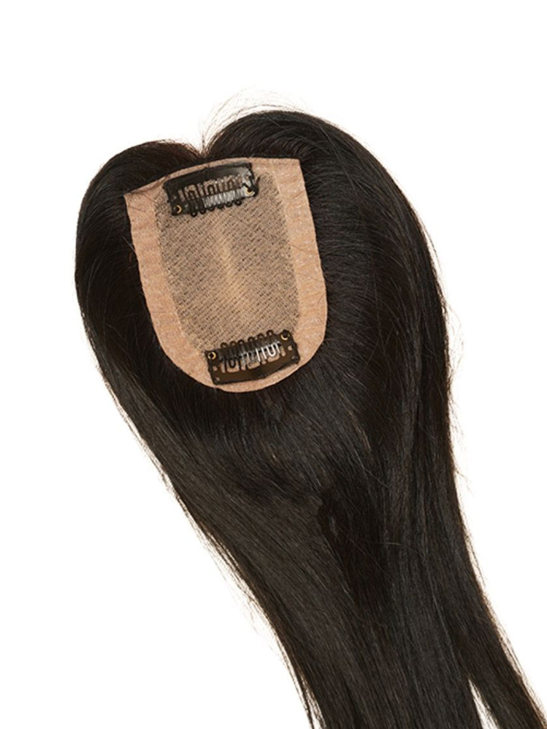 The Shell Hair Brown Clip-In Silk Hair Topper- 2.5x3.5 Inches