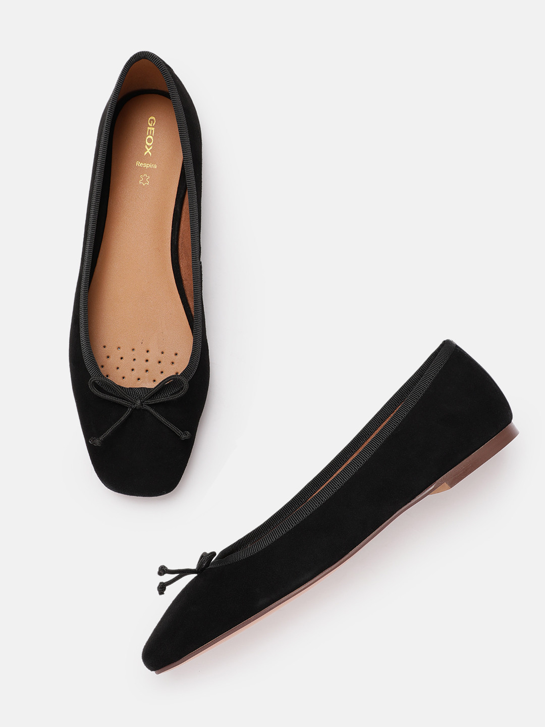 Geox Women D Marsilea A Leather Ballerinas With Bows