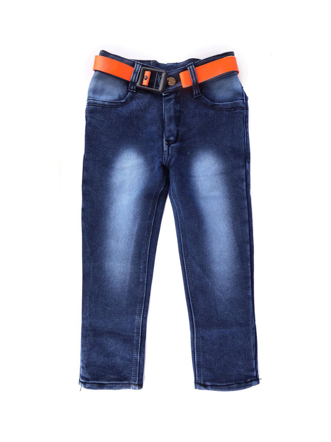 WILD EMPIRE Boys Cotton Regular Fit Mid-Rise Heavy Fade Jeans