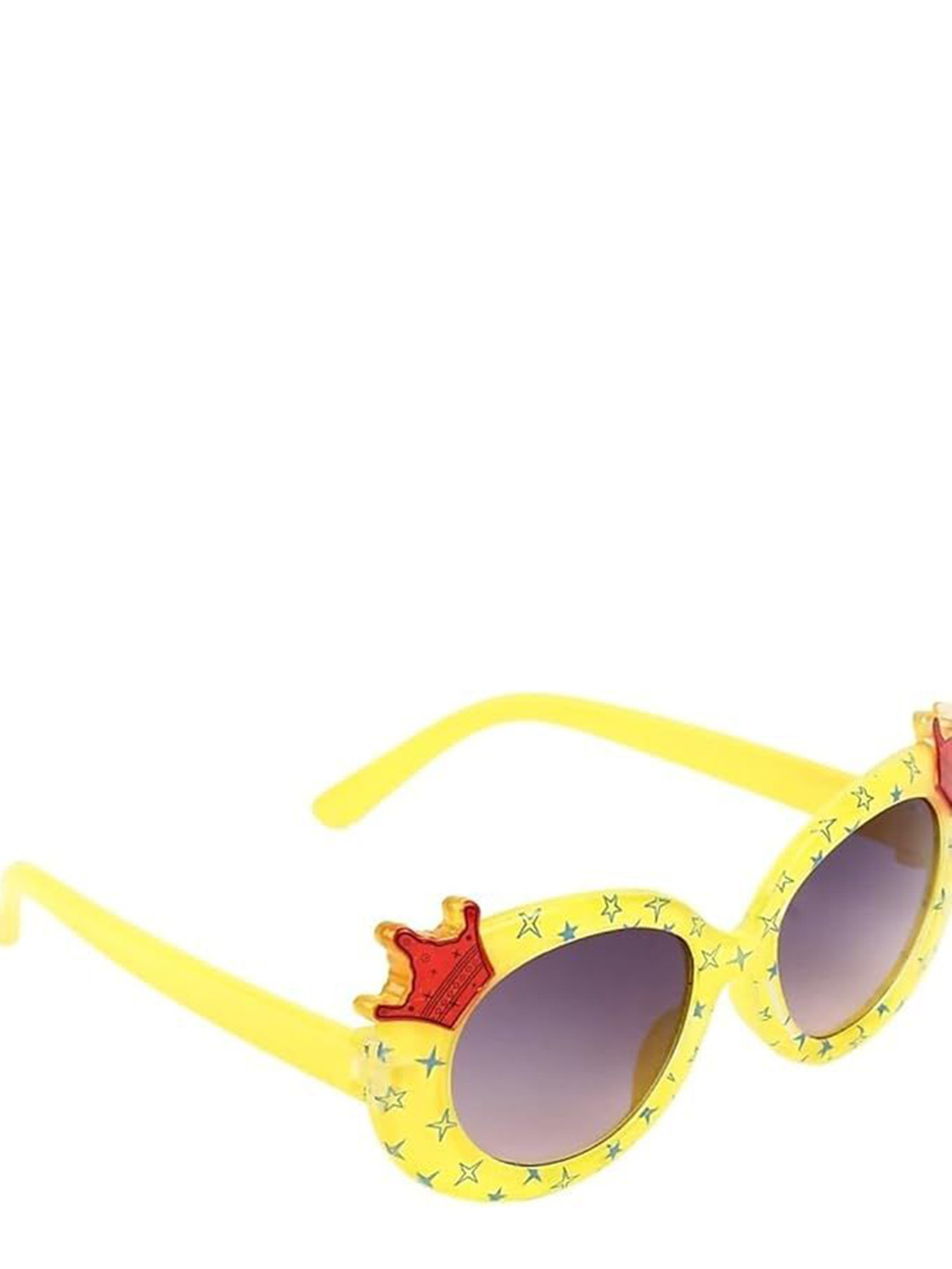 PIRASO Girls Round Sunglasses with UV Protected Lens QUEEN BABY YELLOW