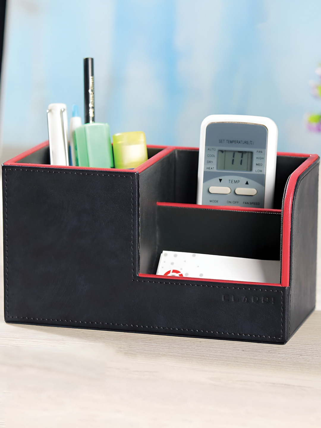 CLADD! Unisex Black & Red Compact Desk Organisers