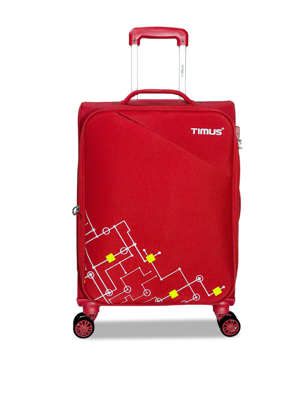 Timus Printed Flash Plus Soft-Sided Cabin Trolley Bag