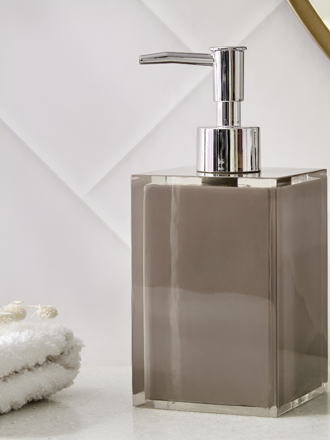 Home Centre Brown Soap Dispenser - 265ml