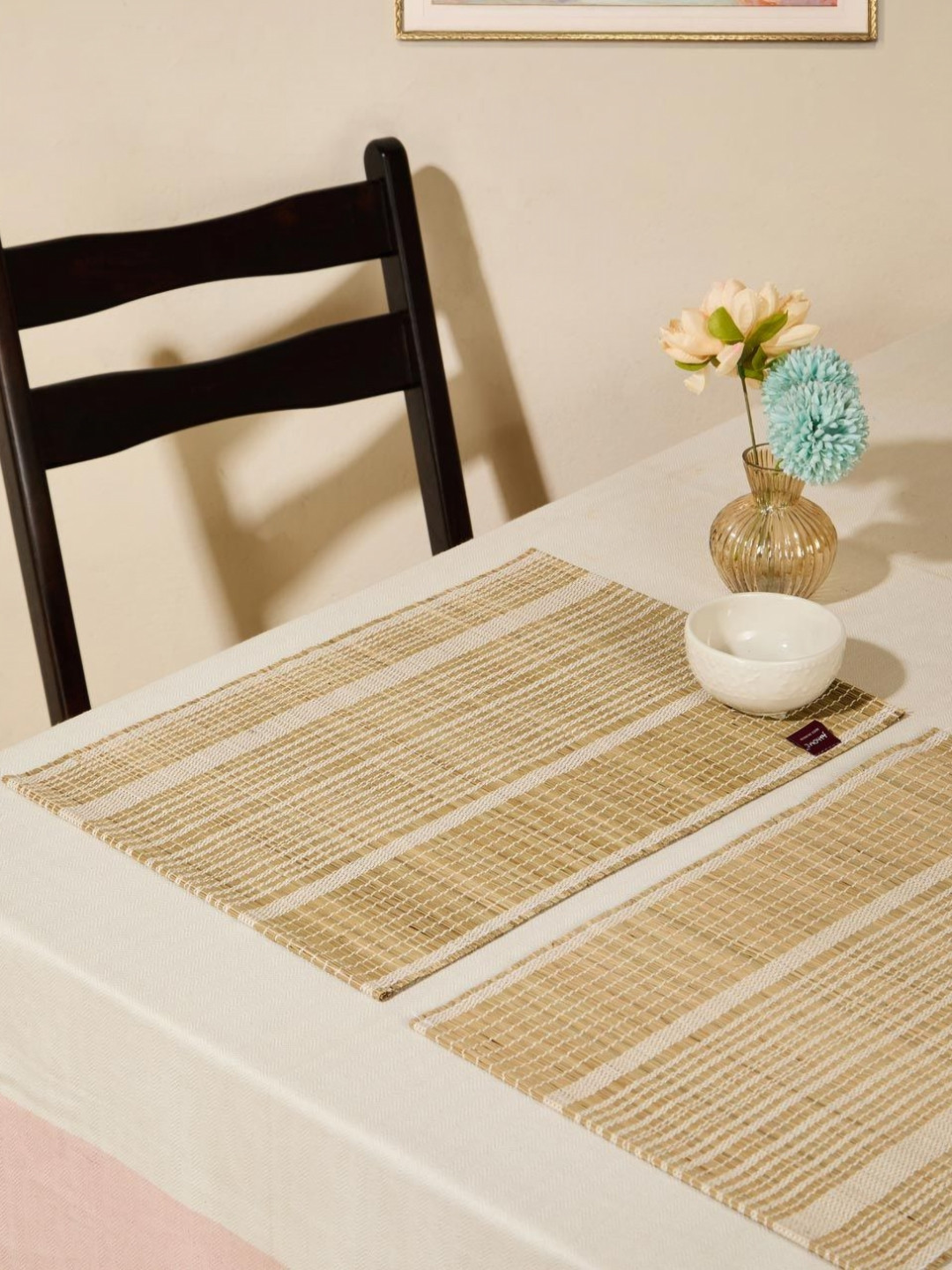 Fabindia khus Set Of 6 Beige Coloured Table Placemats