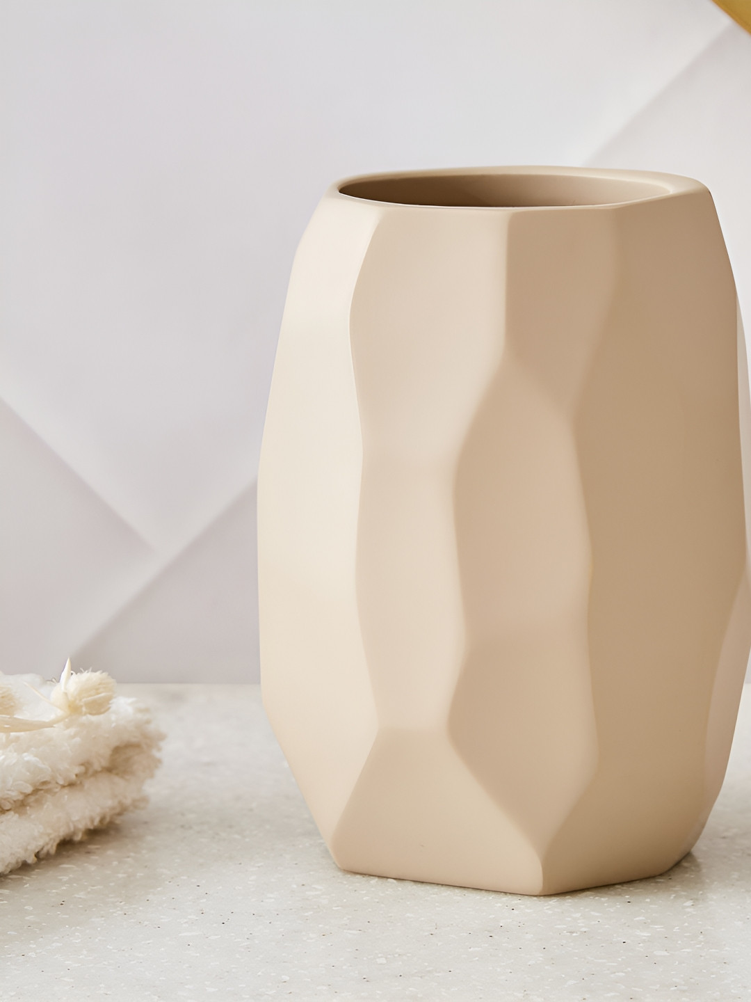 Home Centre Beige Tooth Brush Holder