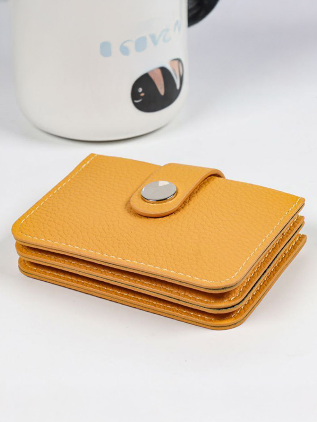 Pieru Unisex PU Zip Around Wallet