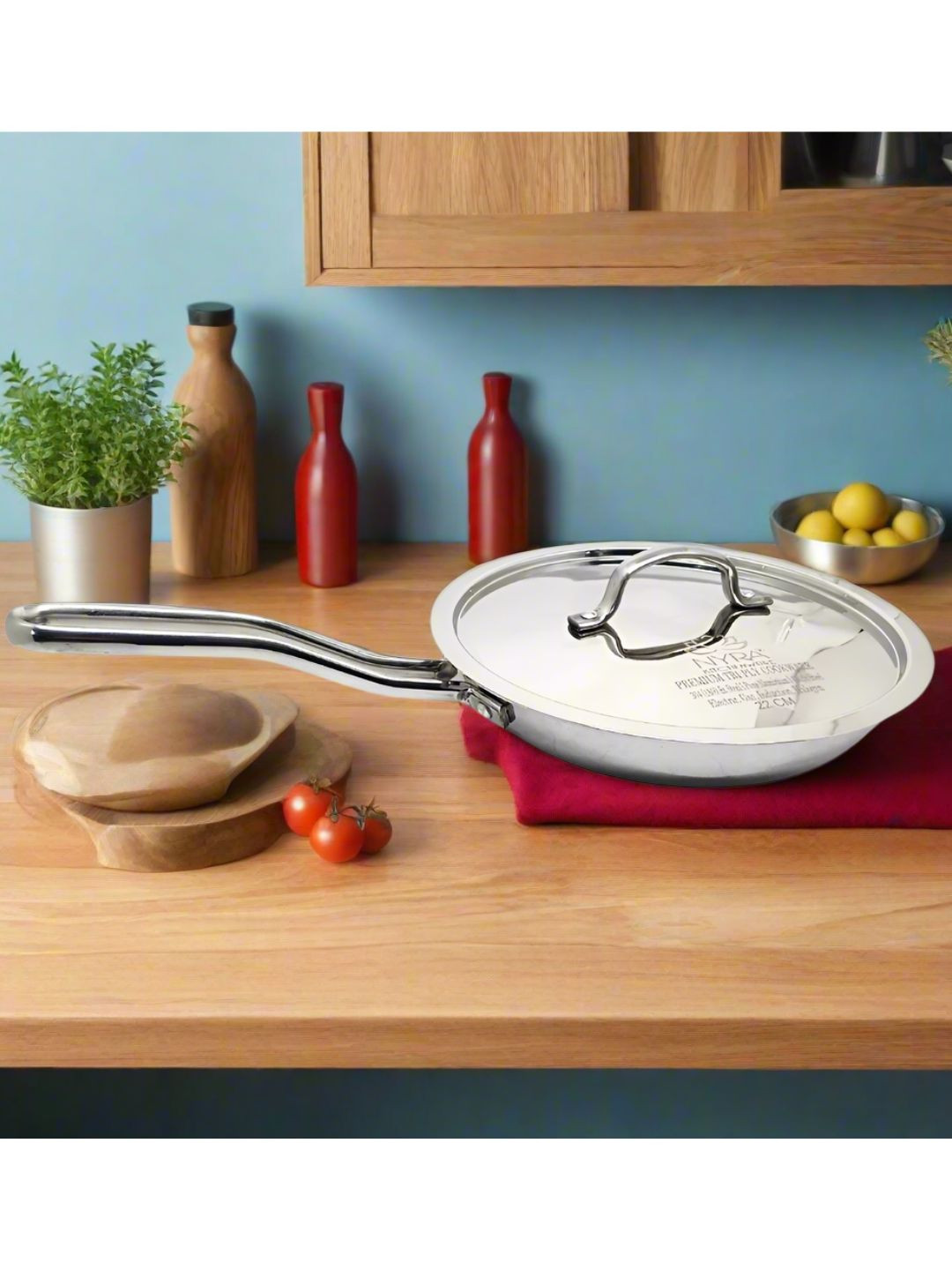 Nyra Kitchenware Stainless Steel Fry Pan