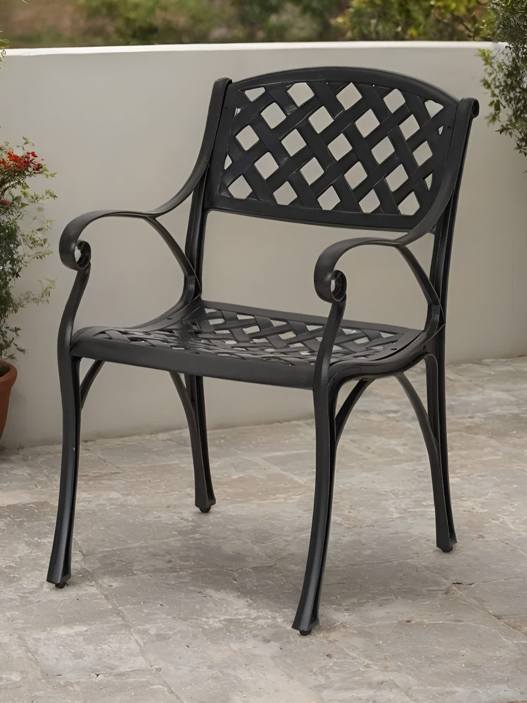 Royaloak Texas American Black Cast Aluminium Outdoor Chair