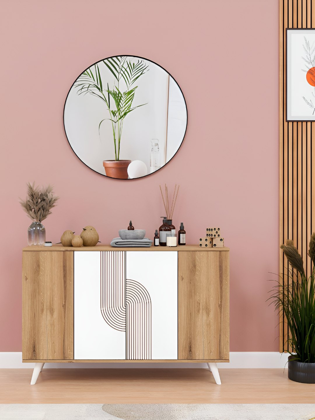 SPYDER CRAFT Brown Multi Purpose Matte Finish Storage Cabinet