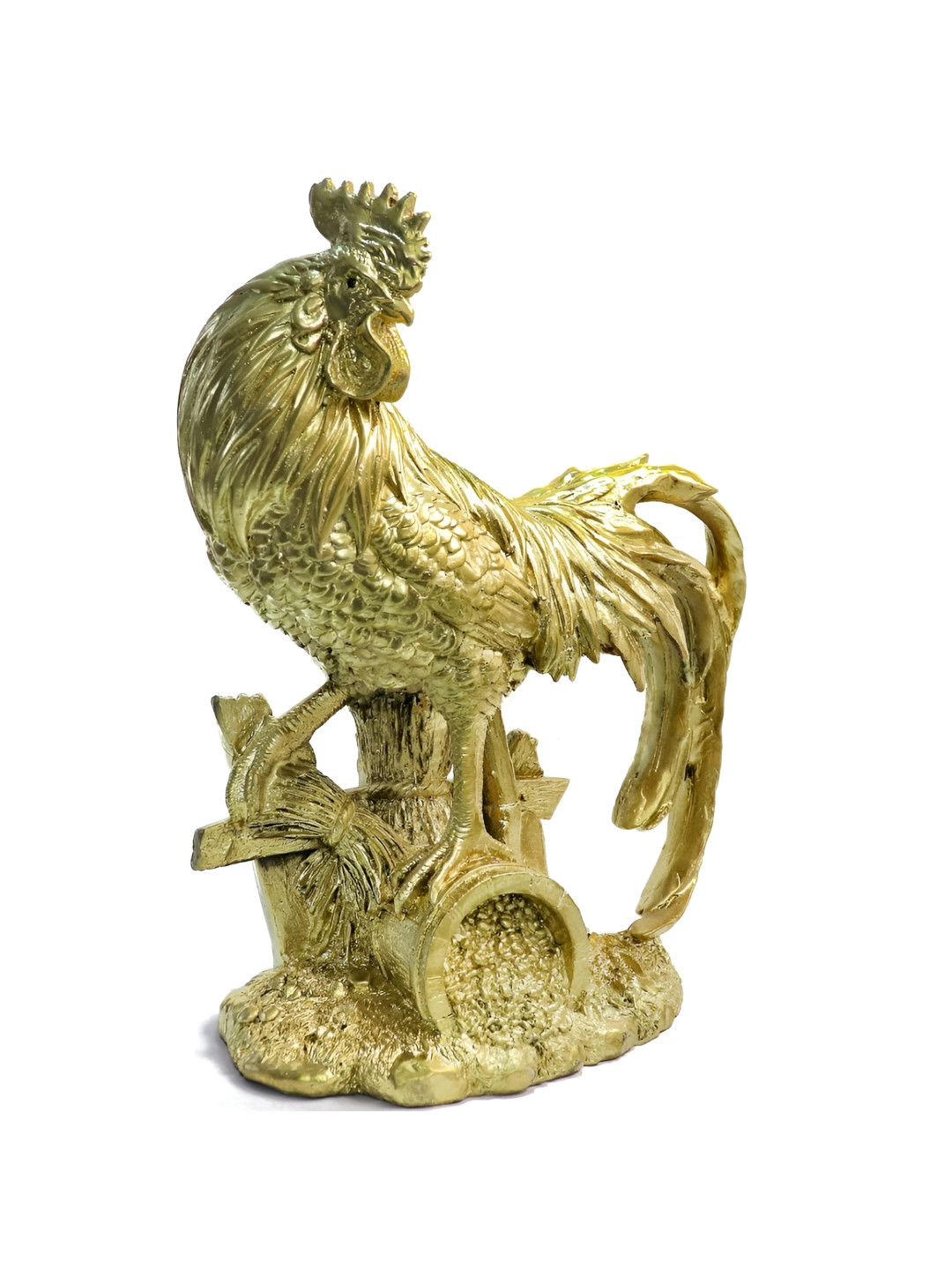 The Spiritual Living Feng Shui I Gold Polyresin Glossy Living Room Large Showpiece - 14 Inches
