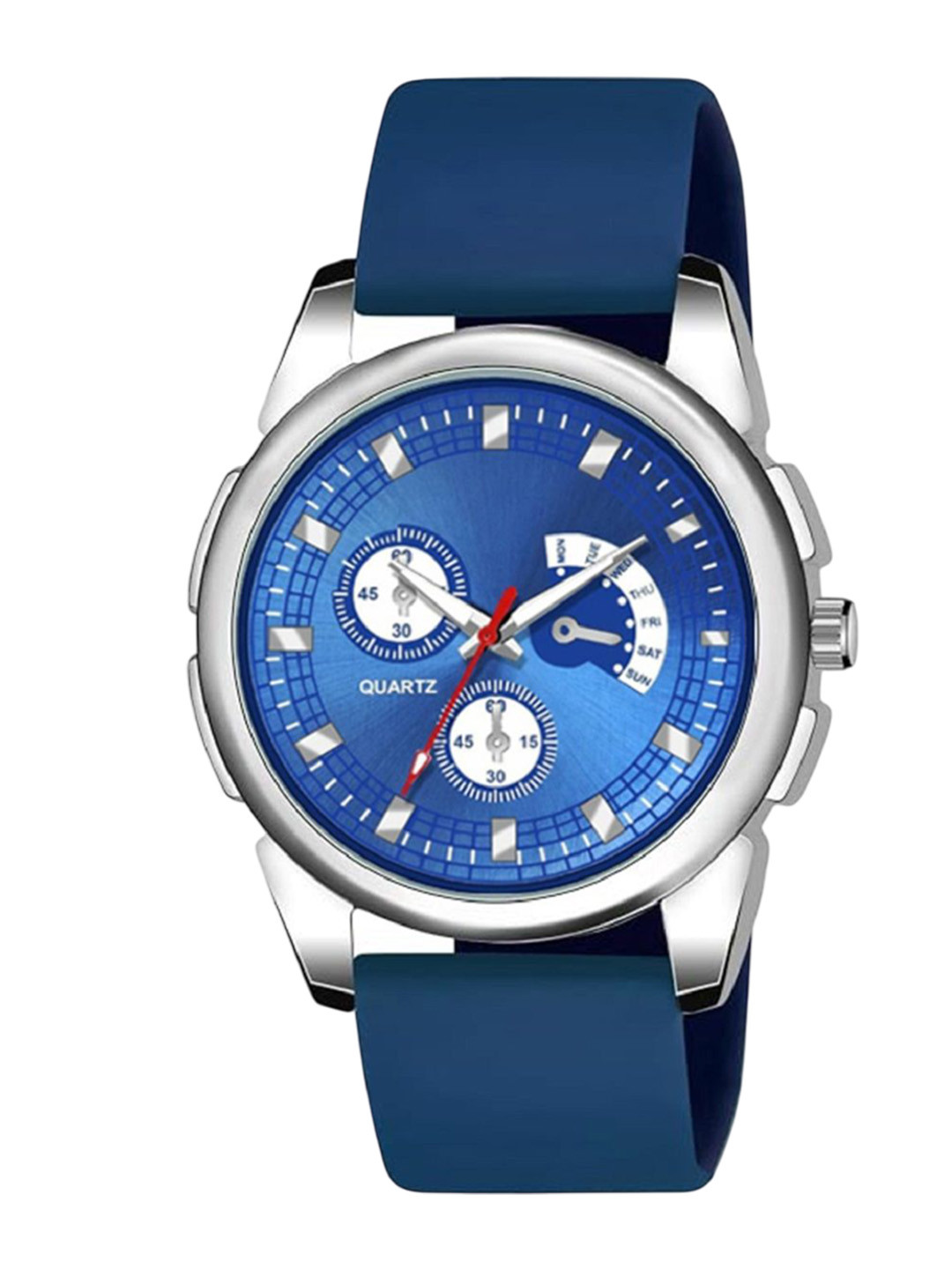 JUST LIKE Men Dial & Straps Analogue Watch 883 crom avio Blue silicon