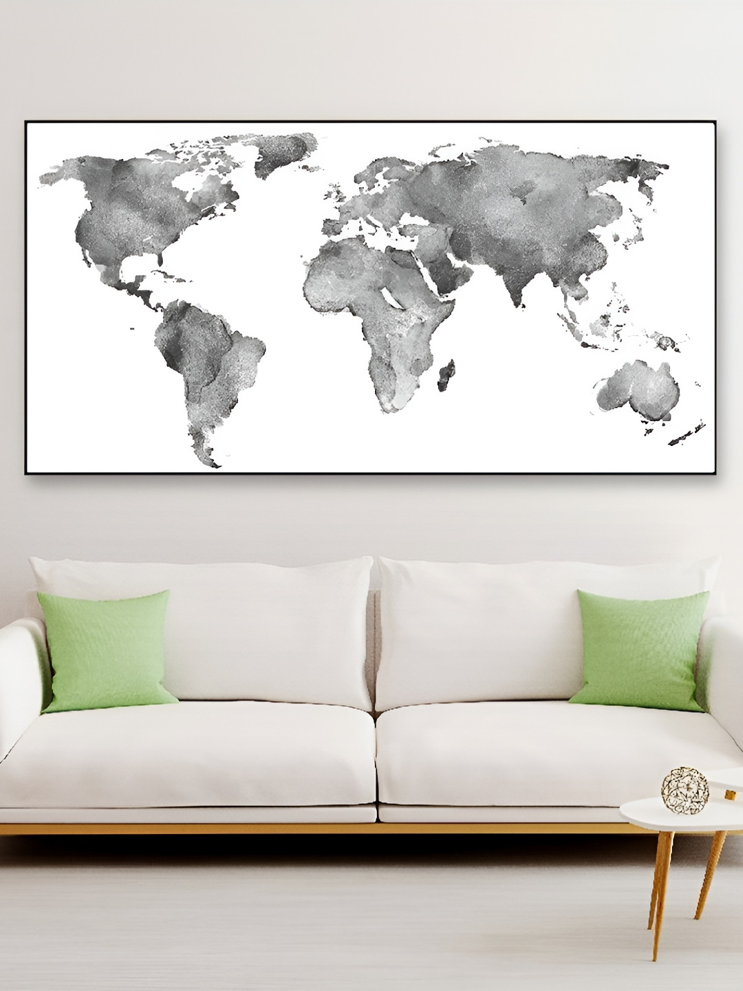 DEKORSTATION White & Grey Wooden Wall Paintings