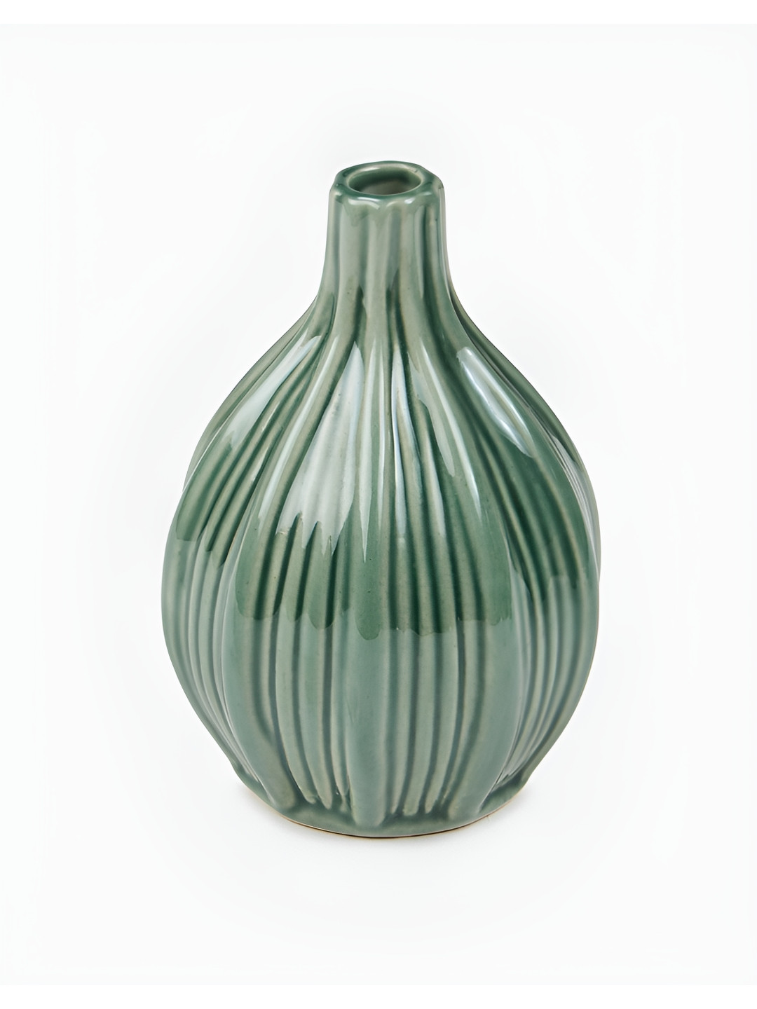 Fabindia Green Ceramic Table Vase