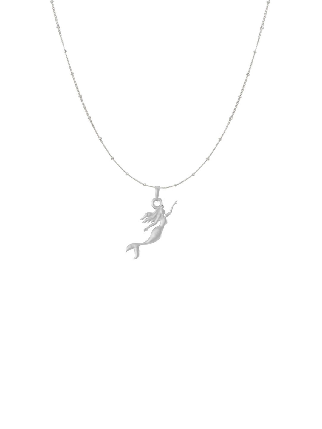 Metronaut 92.5 Sterling Silver Mermaid Pendant With Ball Chain