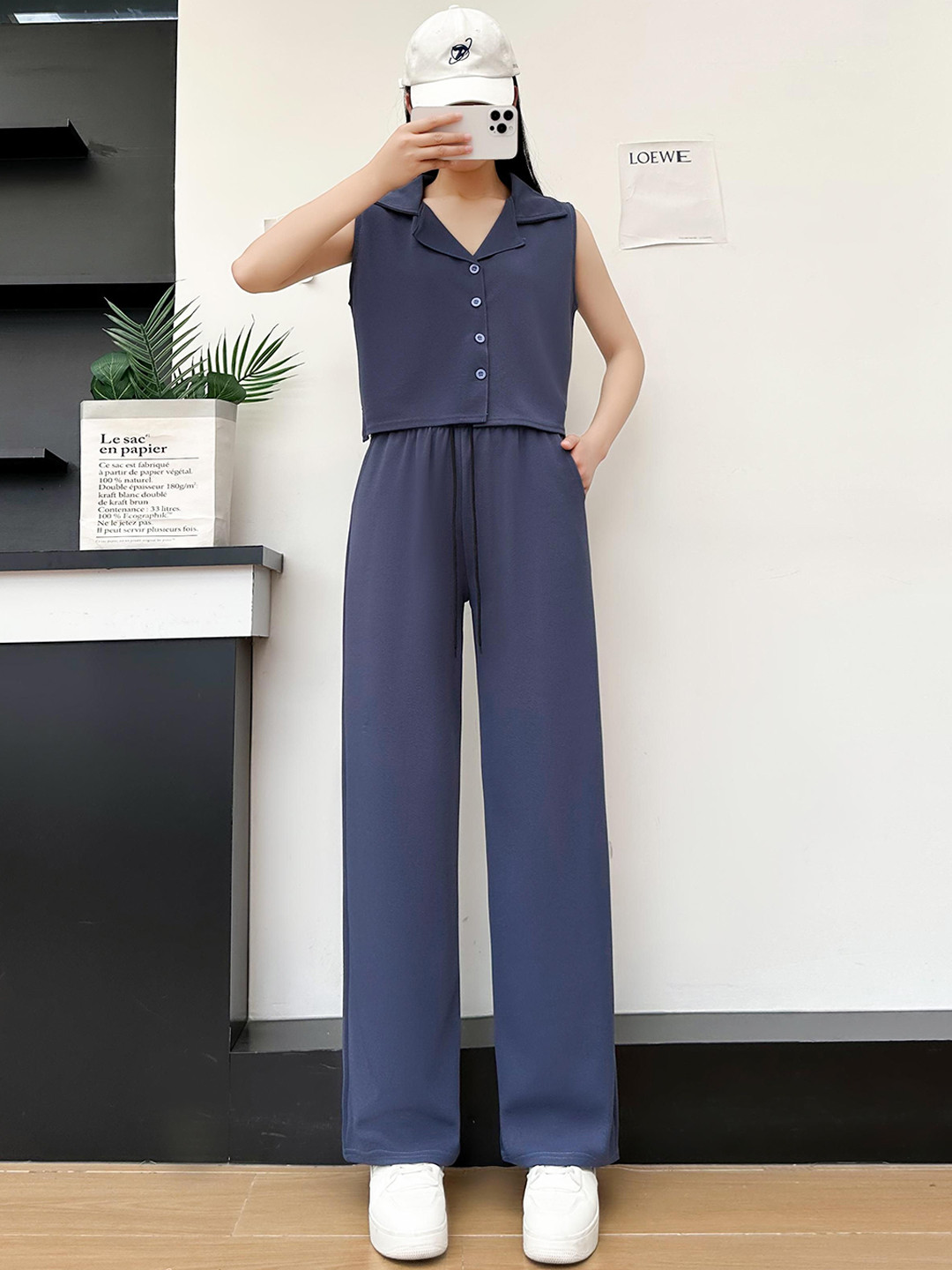 Lugo Shirt Collar Shirt With Palazzos Co-Ords