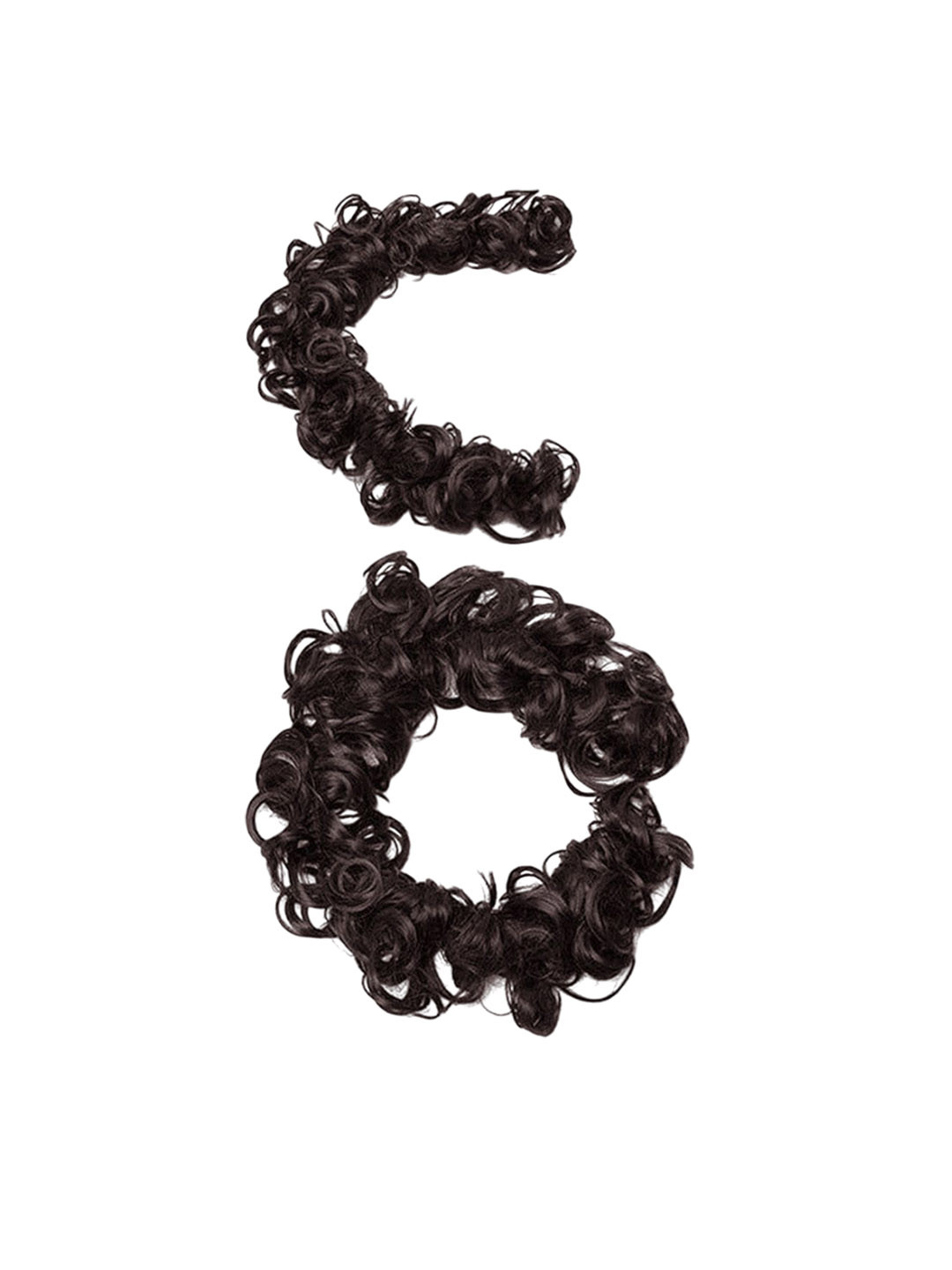 VIEWS Halo Curly Bun Hair Extension - Brown - 7 Inch