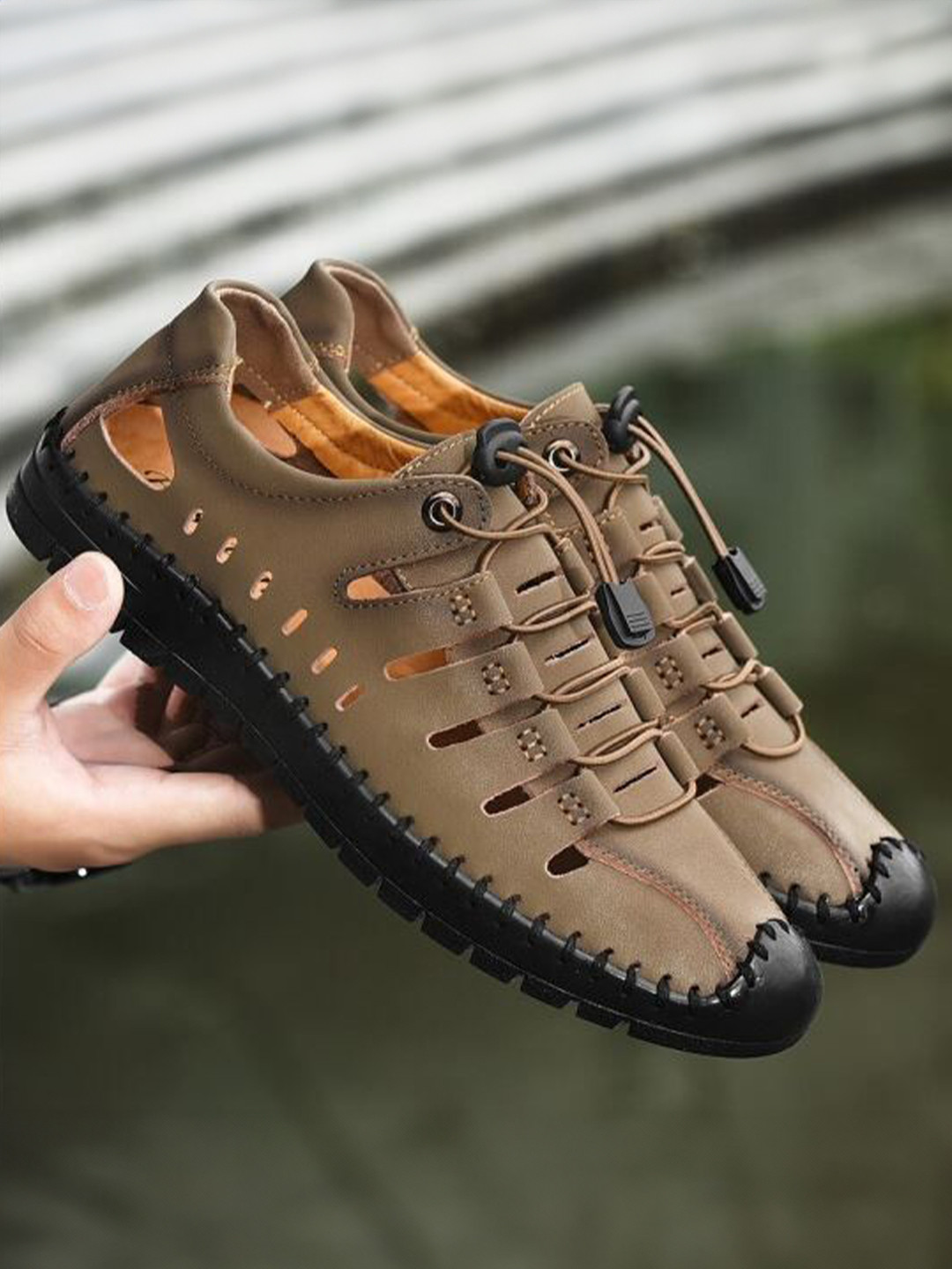 Robbie Jones Men Shoe-Style Sandals