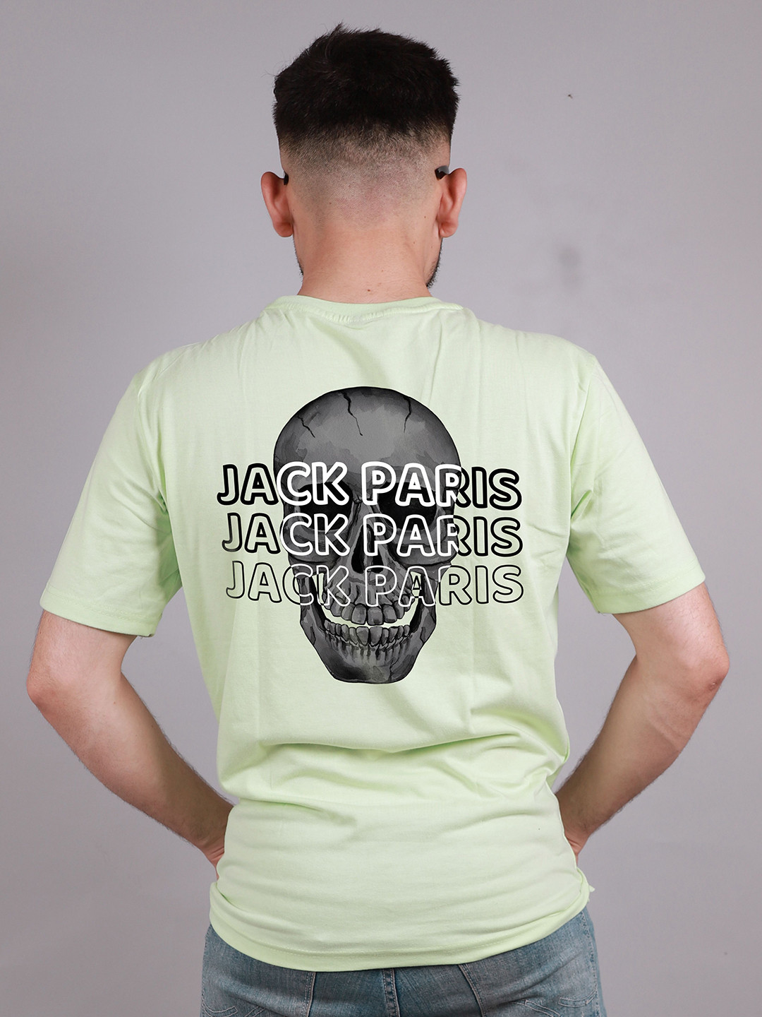 Jack Paris Graphic Printed Reversible Casual Cotton Relaxed Fit T-Shirt