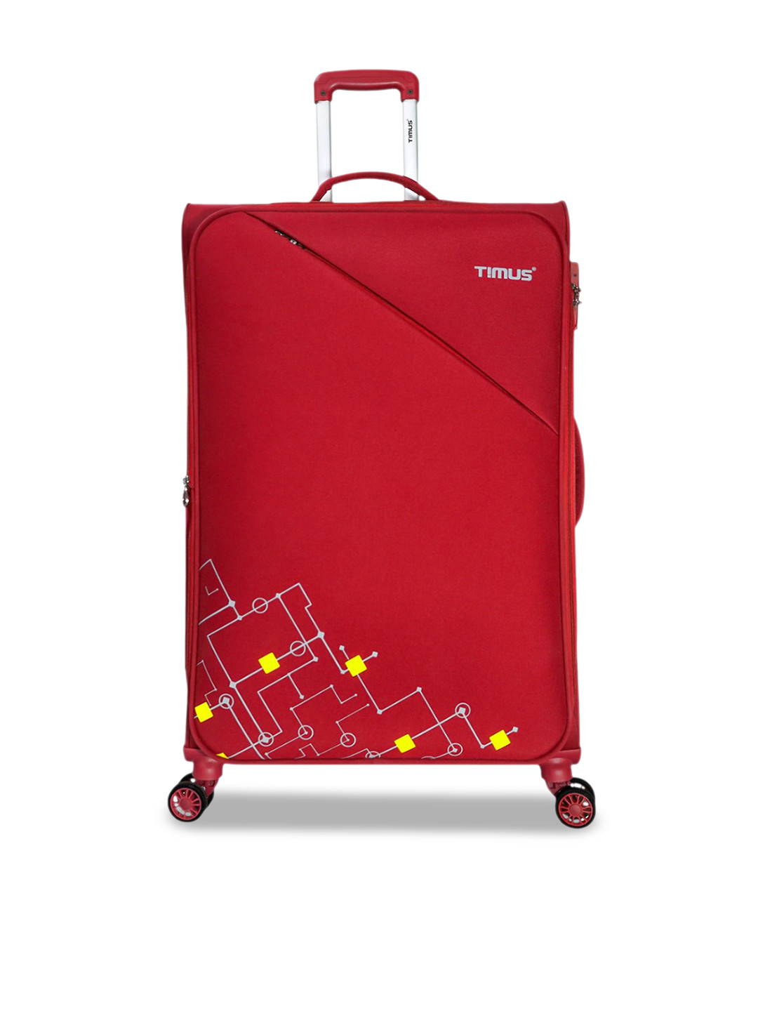 Timus Printed Flash Plus Soft-Sided Large Trolley Bag