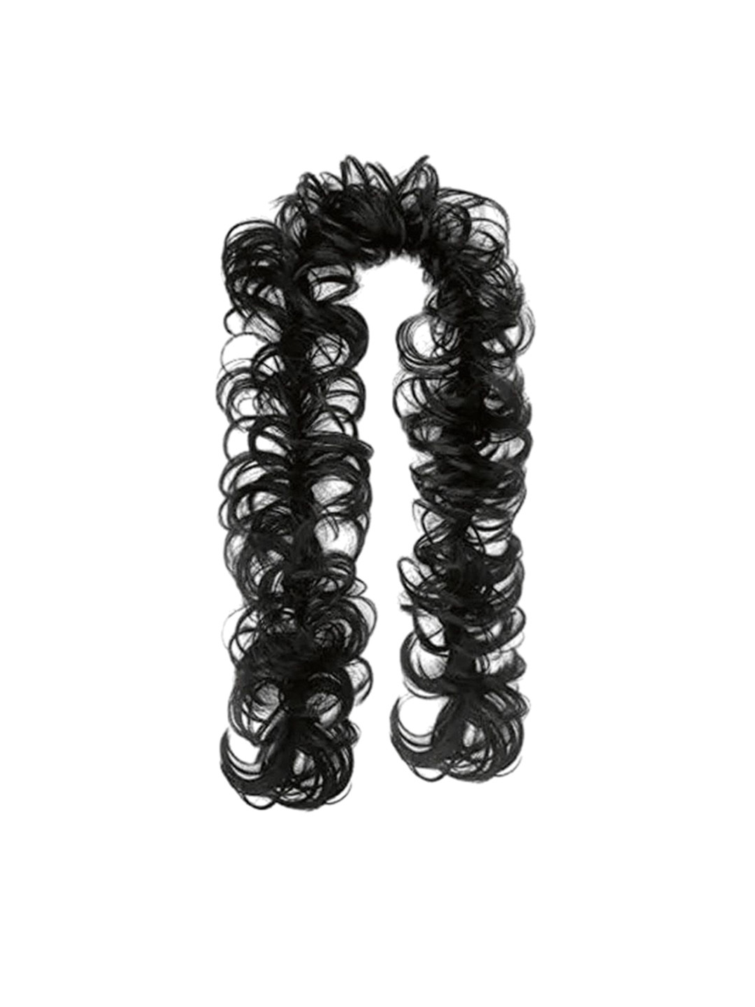 VIEWS Curly Halo Long Frill Messy Hair Bun Extension - Black