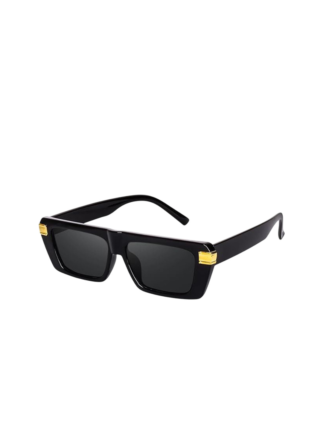 PIRASO Unisex Rectangle Sunglasses 9390 BLACK