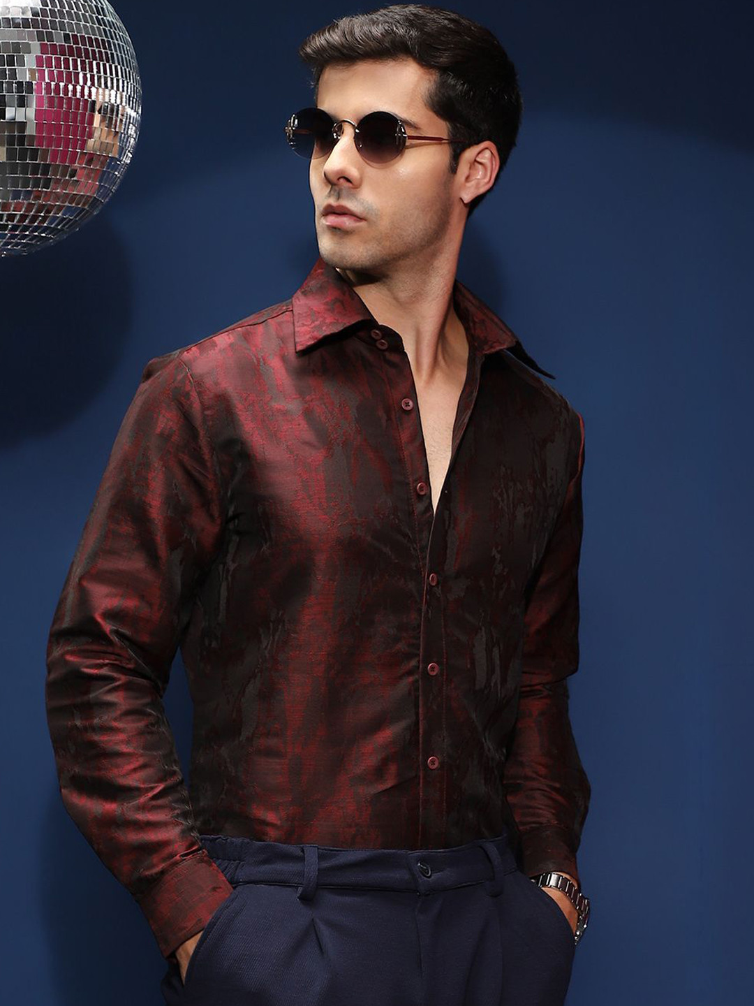 CAHOOT Comfort Opaque Cotton Regular Fit Casual Shirt
