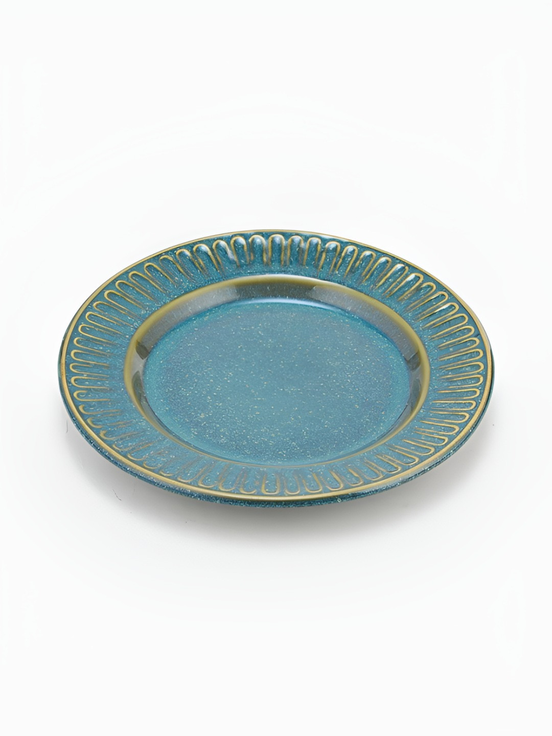 Fabindia Maitri Blue Ceramic Dishwasher Safe Plates