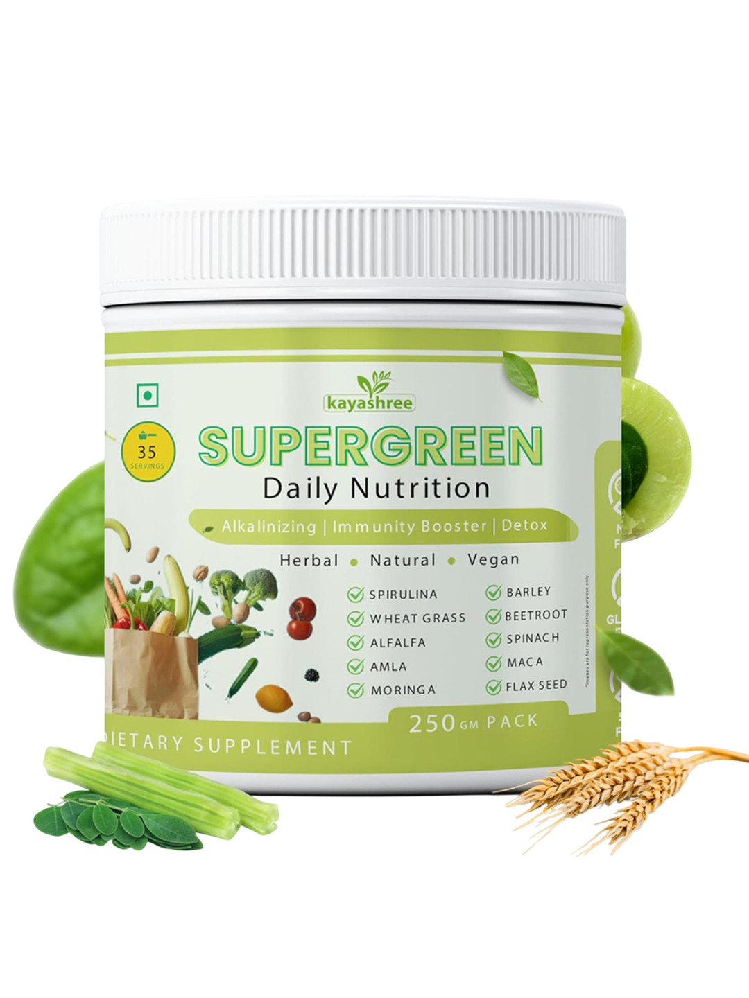 Kayashree Supergreens Daily Nutrition Supplement- 250 g