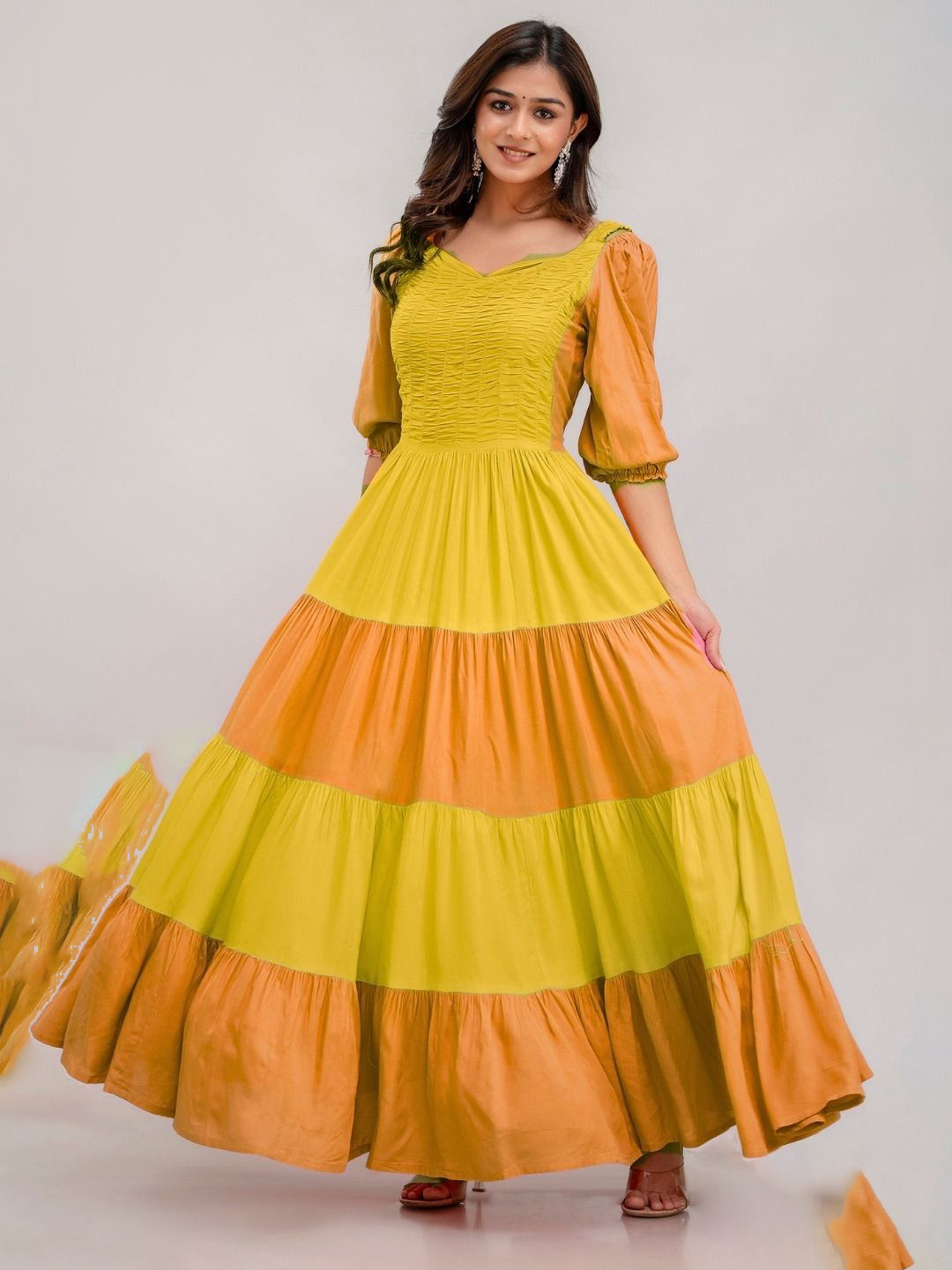 HERE&NOW Women Paisley Anarkali Kurta
