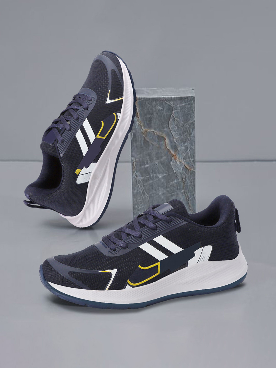 TOMSY CHOICE Men Mesh Mid-Top Running Shoes