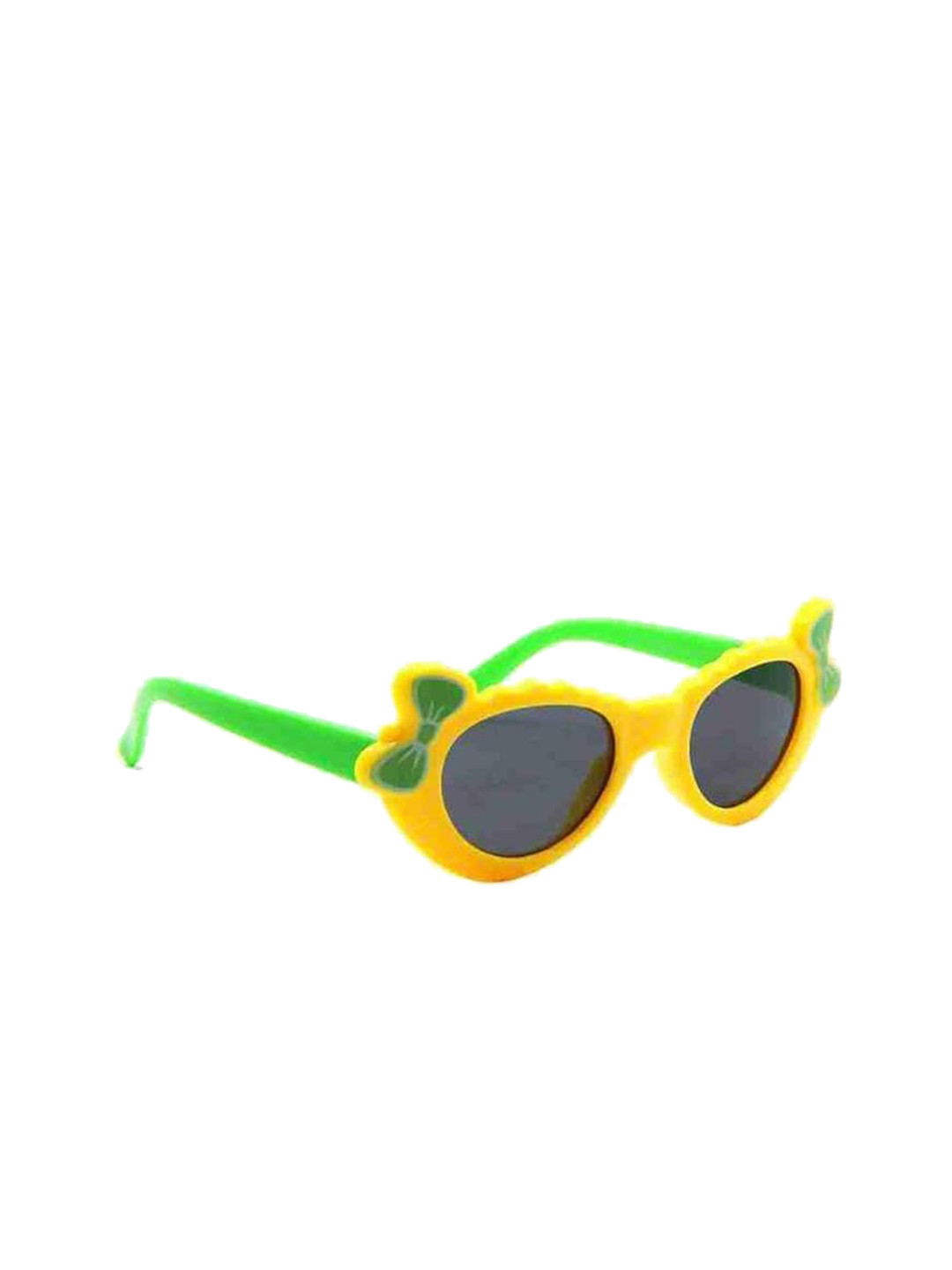 PIRASO Girls Cateye Sunglasses with UV Protected Lens 17077 GREEN YELLOW