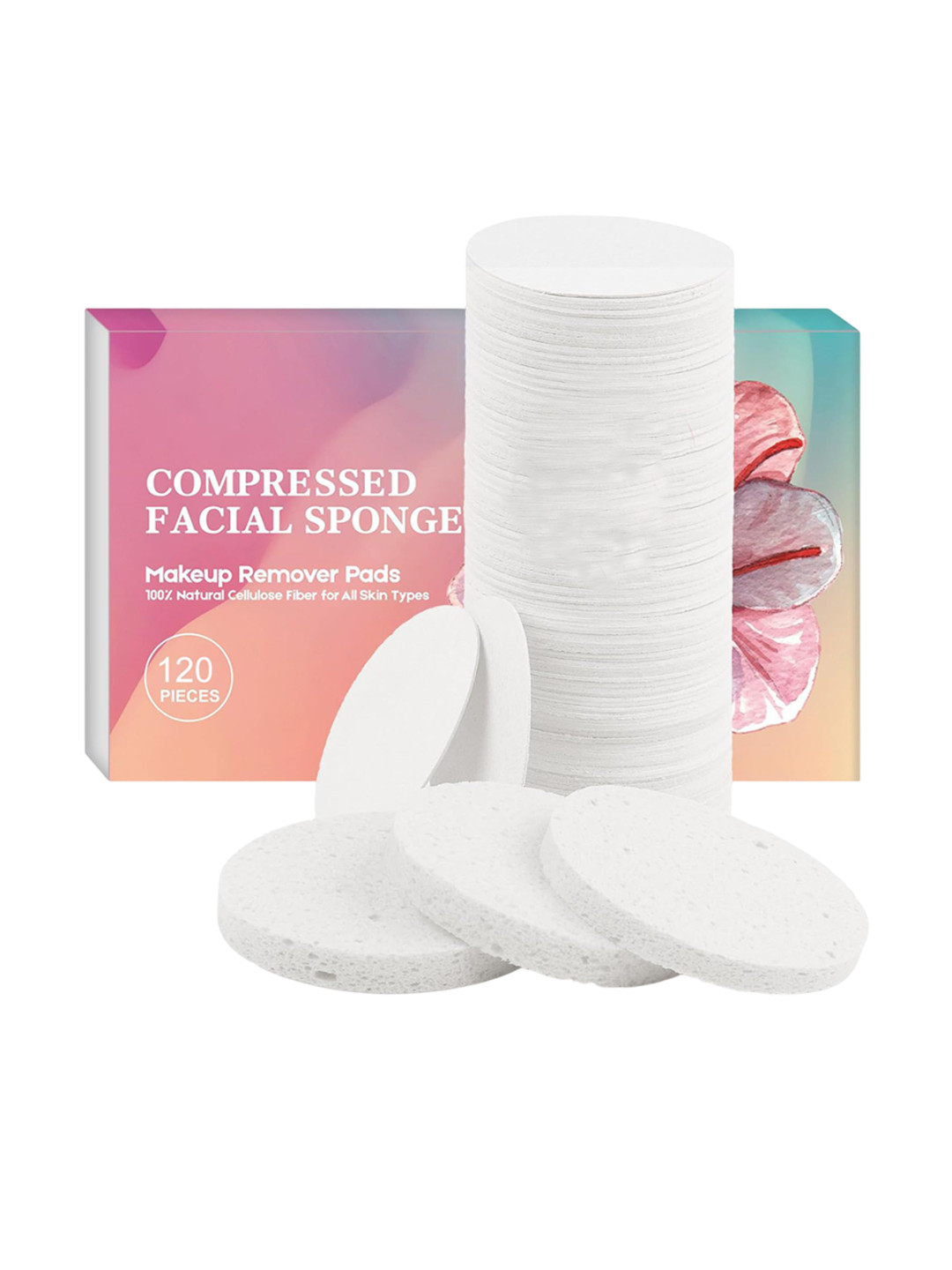 BIRDWARE Premium Compress Sponge For Makeup Remover - 48 Pieces