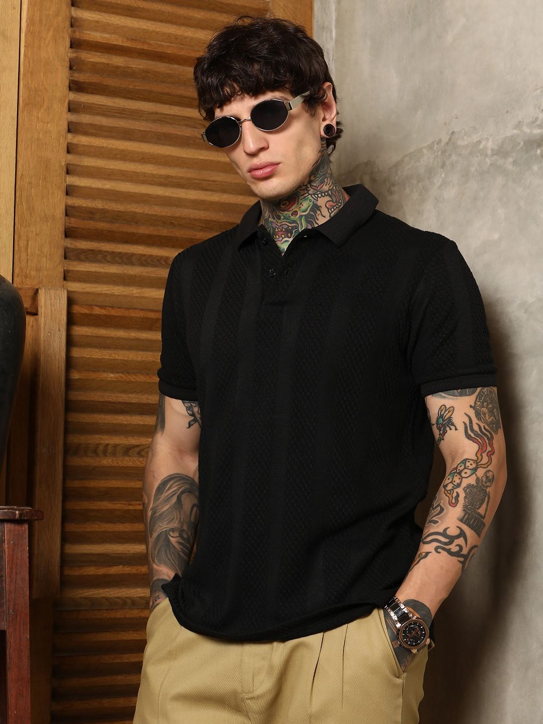 CAHOOT Polo Collar Cotton T-shirt