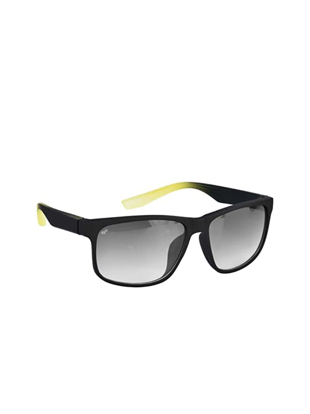 PIRASO Unisex Square Sunglasses with UV Protected Lens P8755 BLACK GREEN