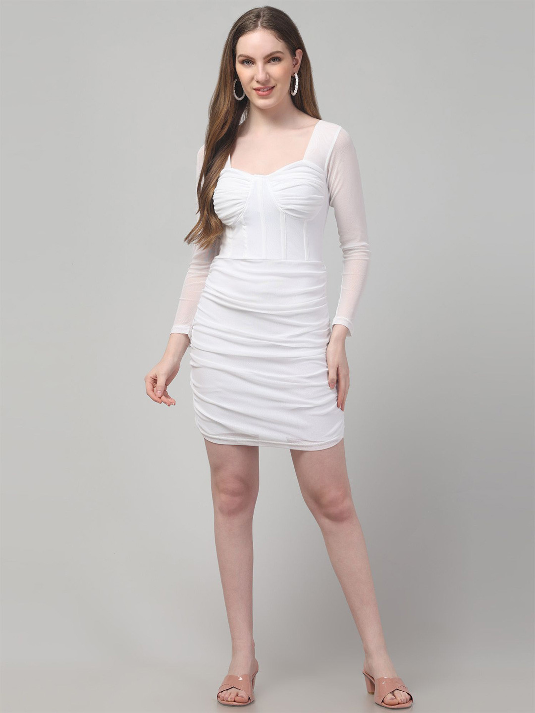 clobug Women Net Bodycon Dress