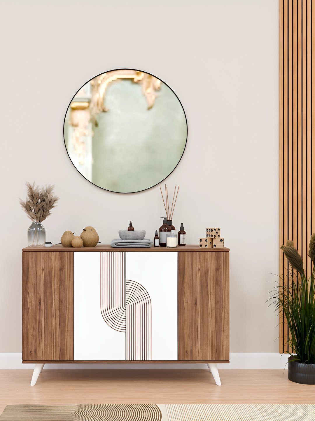 SPYDER CRAFT Brown Multi Purpose Matte Finish Storage Cabinet