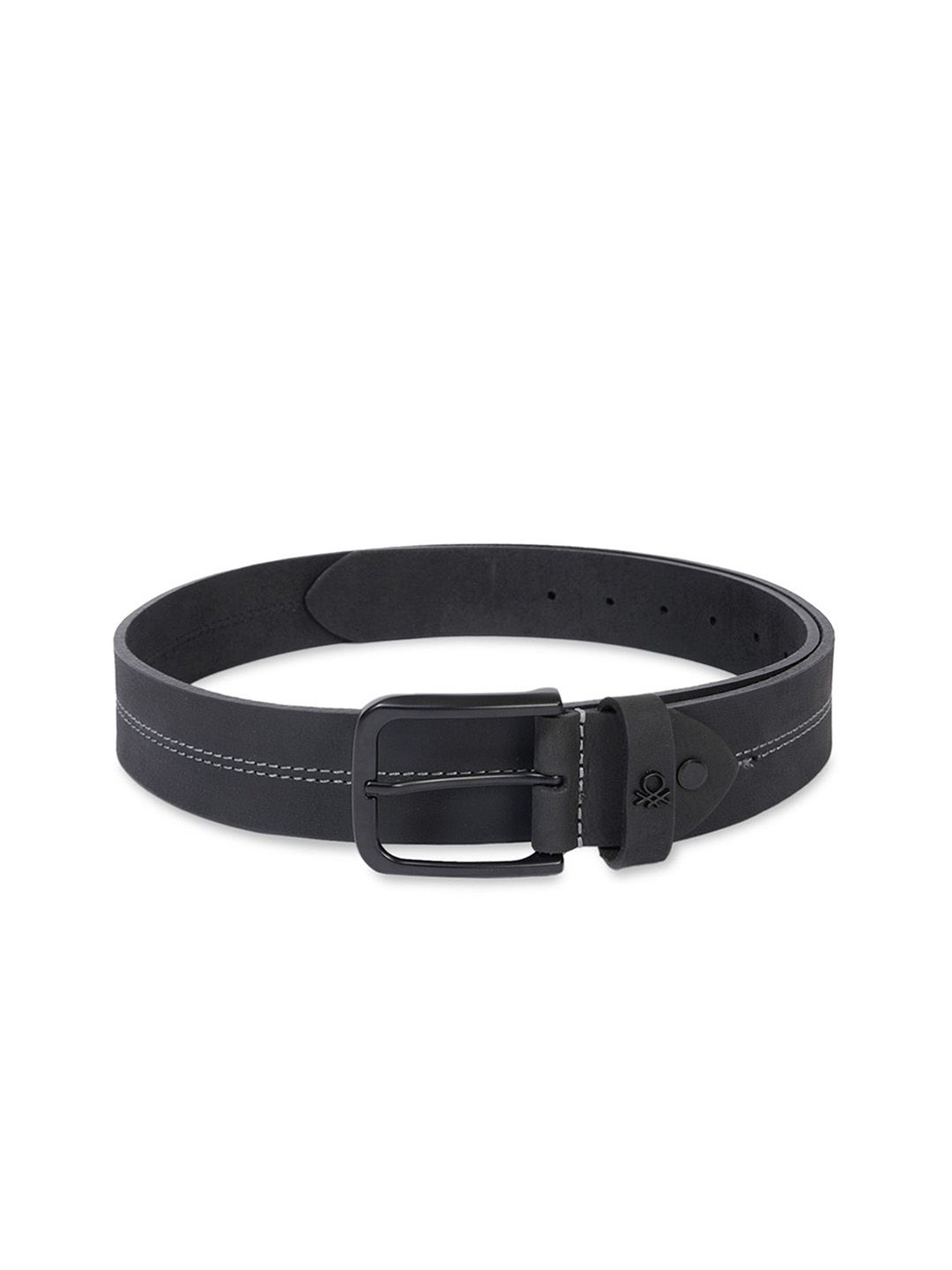 United Colors of Benetton Men Leather Belt With Tang Closure