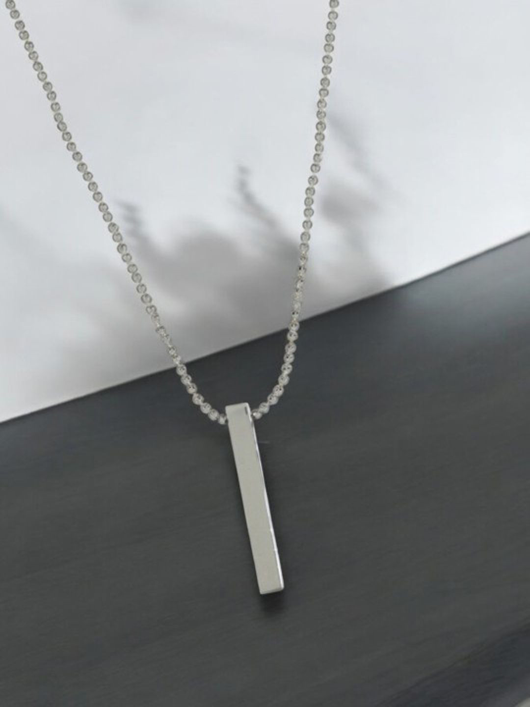 VAGHBHATT Silver-Plated Pendant With Chain