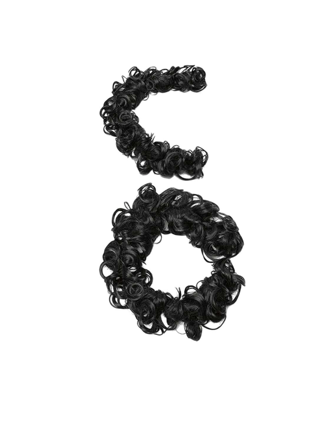 VIEWS Halo Curly Bun Hair Extension - Black - 37 Inch