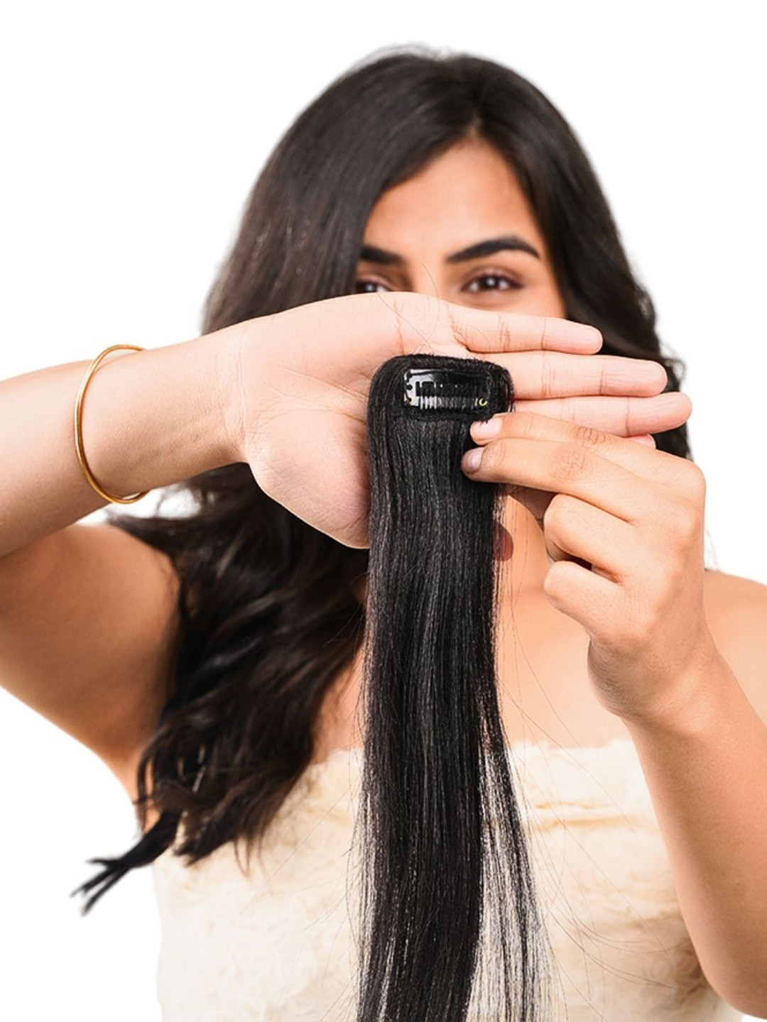 The Shell Hair Black Seamless Invisible Cover Up Hair Patch 18 Inches