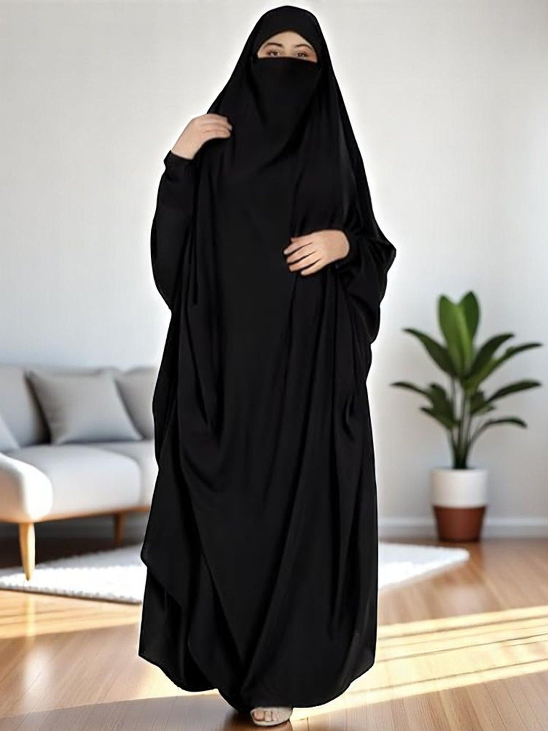 BASHARIYA Very Loose Fit Jilbab Burqa With Mouthpiece