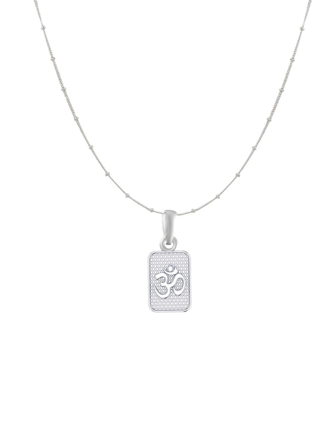 Metronaut 92.5 Sterling Silver OM Pendant With Ball Chain
