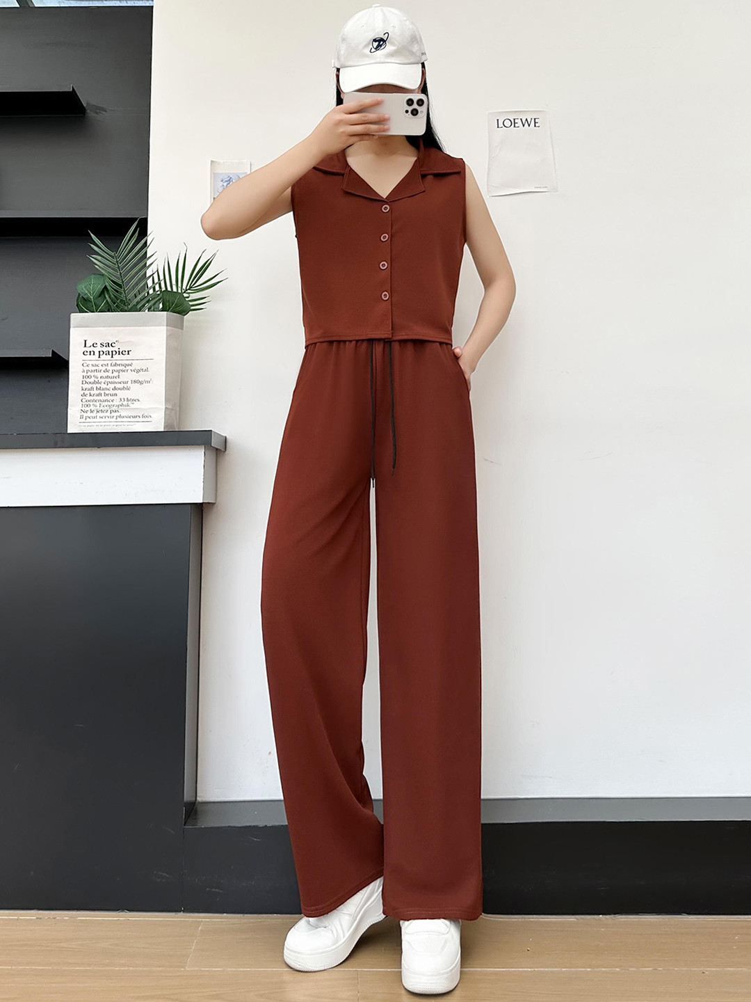 Lugo Shirt Collar Shirt With Palazzos Co-Ords