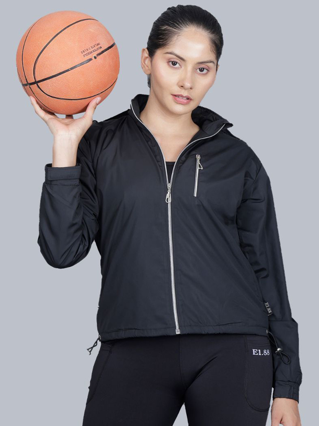 E1.88 Women Rapid-Dry Solid Water Resistant Sports Jacket