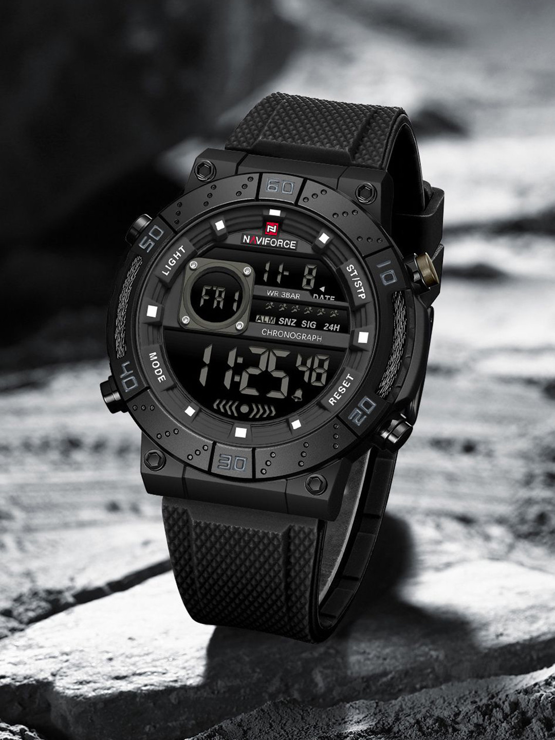 Naviforce Men Printed Dial & Wrap Around Straps Digital Watch NF9241T_B B B