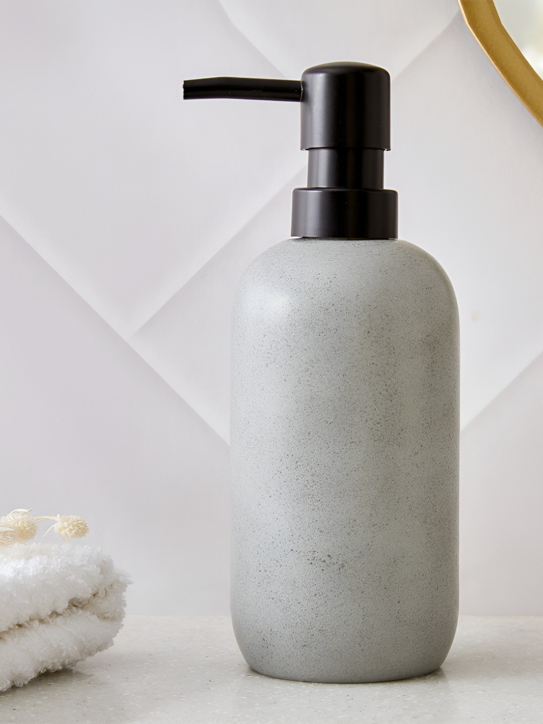 Home Centre Grey Soap Dispenser - 250ml