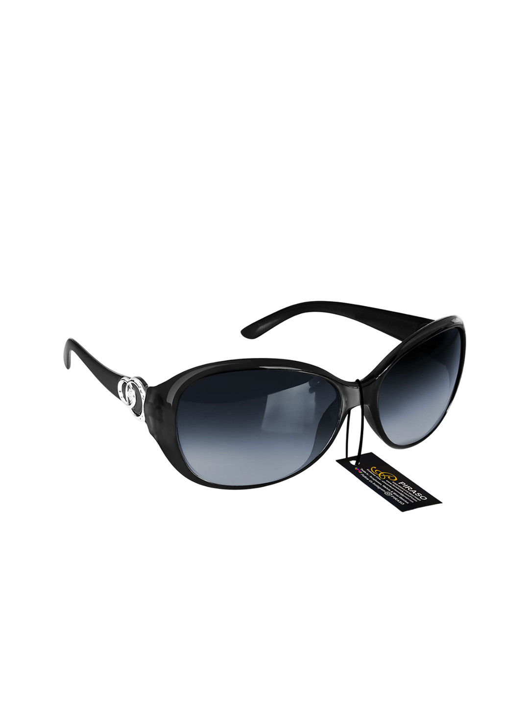 PIRASO Women Oval Sunglasses with UV Protected Lens 2016 BLACK